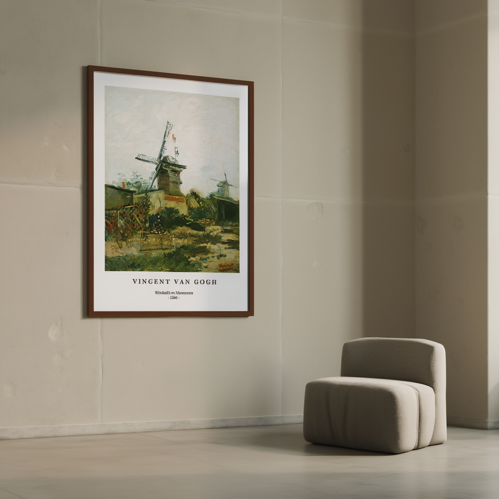 Vincent Van Gogh - Windmills on Montmartre Poster