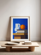 Vilhelm Lundstrøm – Still Life with White Jar, Orange and Book