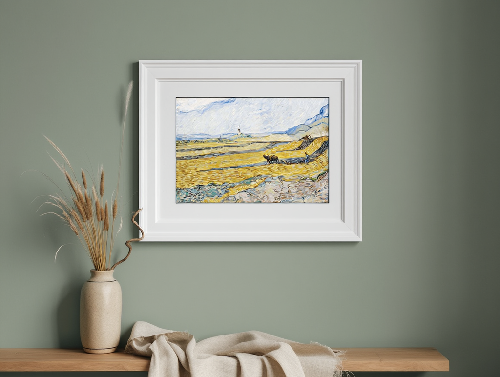 Vincent Van Gogh - Enclosed Field with Ploughman