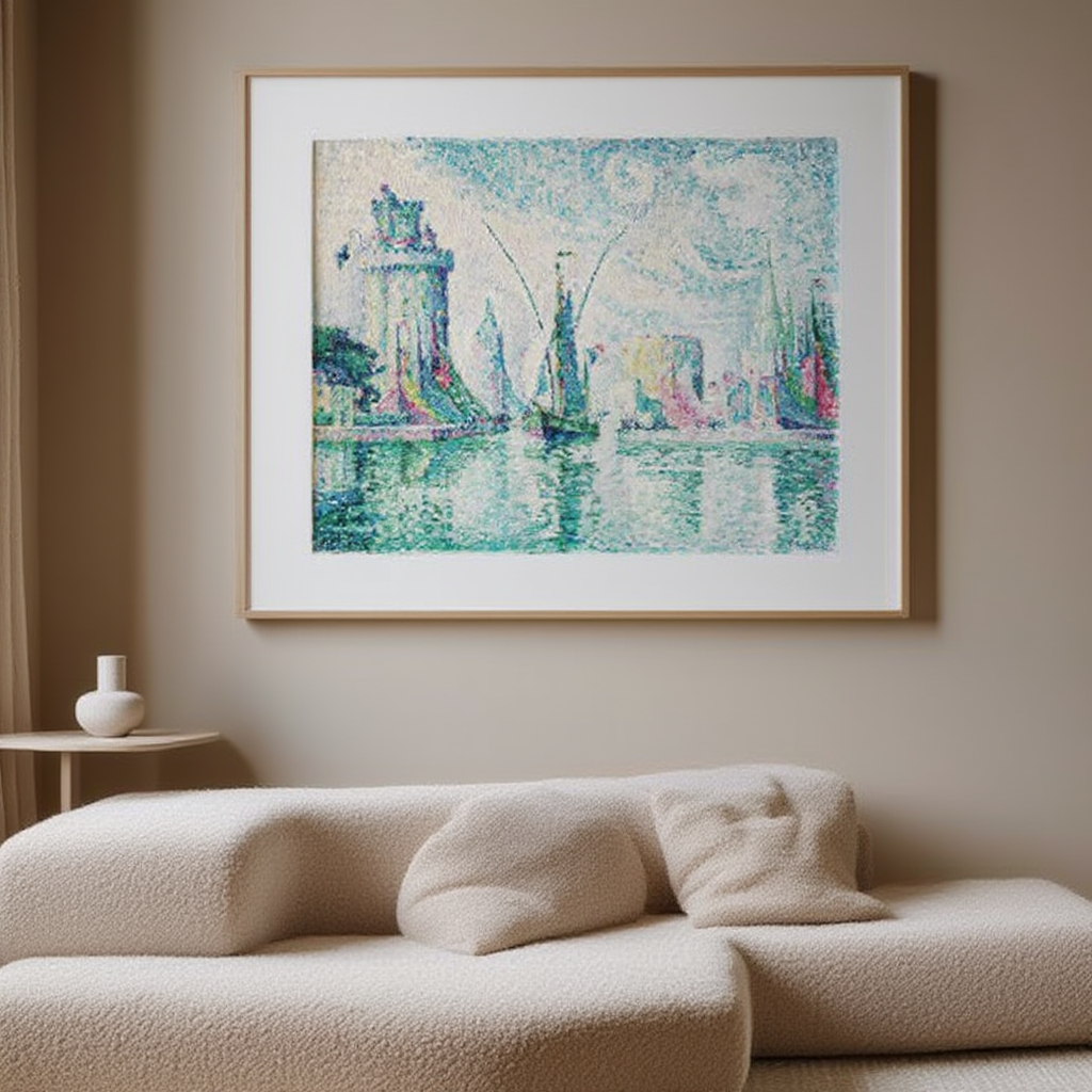 Paul Signac - Les Tours Vertes - La Rochelle Poster