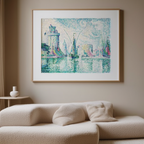 Paul Signac - Les Tours Vertes - La Rochelle Poster