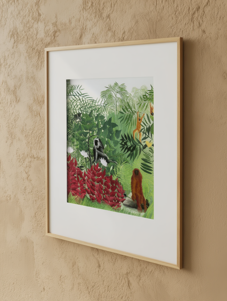 Henri Rousseau - Tropical Forest with Monkeys