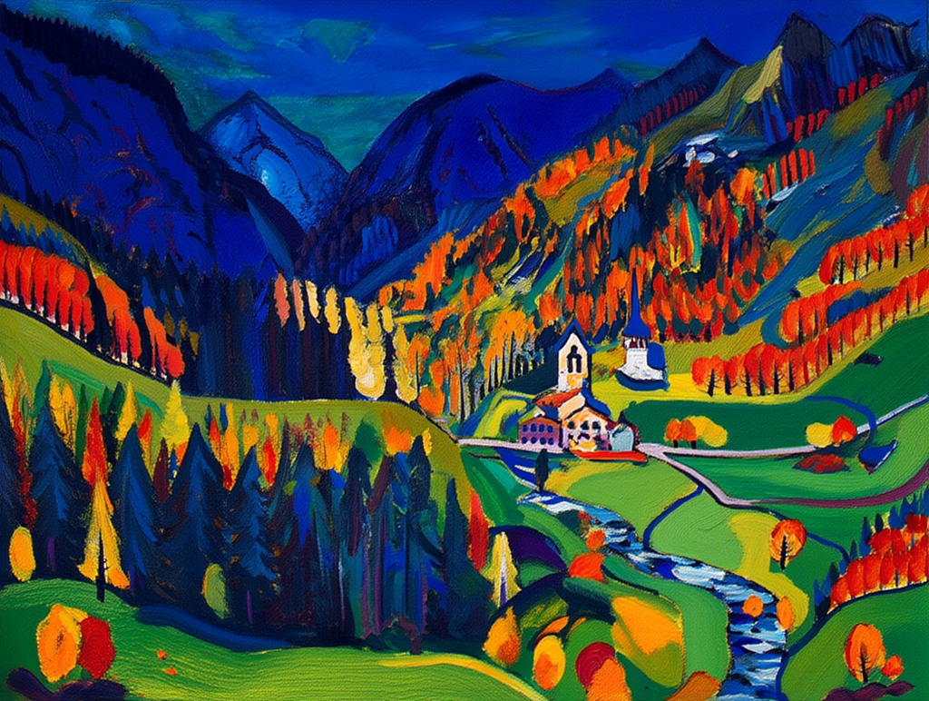 Kirchner Mix and Match 4 Prints — Expressionist Forest Figures