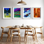 Kirchner Mix and Match 4 Prints — Bold Expressionist Portrait Quartet
