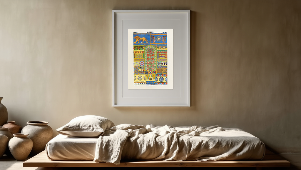 Auguste Racinet – Assyrien Print – XVI Century Vintage Historical Art Poster