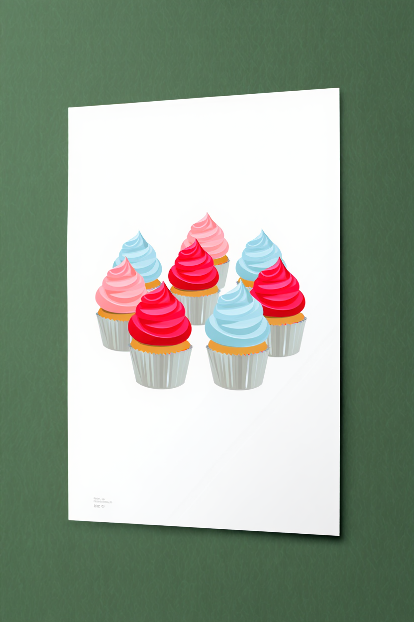 5 Colorful Afternoon Tea Party Prints – Red, Pink & Pastel Blue Nordic Picnic & Dessert Wall Art for Kitchen, Dining & Living Room Decor