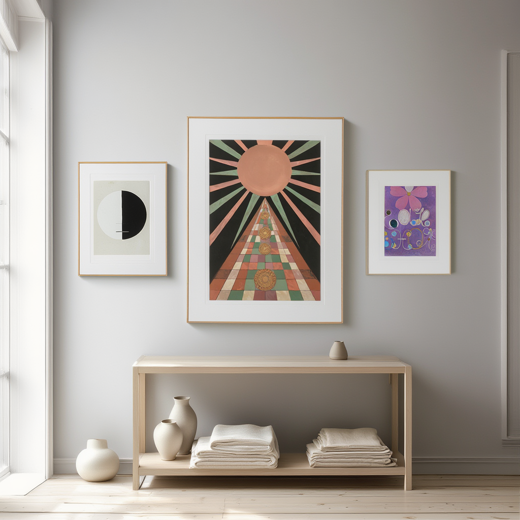 Hilma af Klint – Vibrant Abstraction Trio