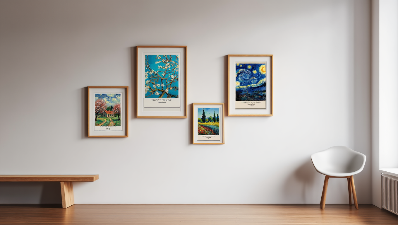 4-Piece Vincent Van Gogh Gallery Set – Timeless Art Prints