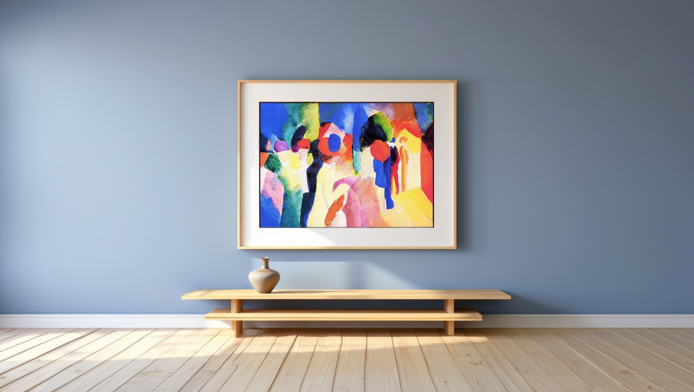 August Macke - With a Yellow Jacket