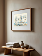 Marseille – Paul Signac Poster | Neo‑Impressionist Coastal Cityscape Art Print