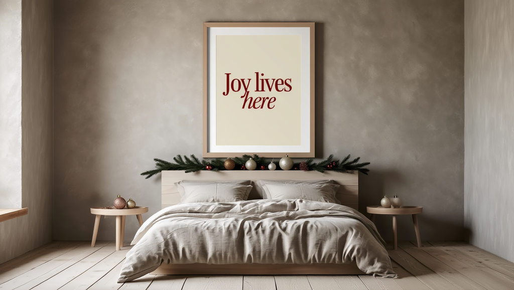 Joy Lives Here – Typography Single Print
