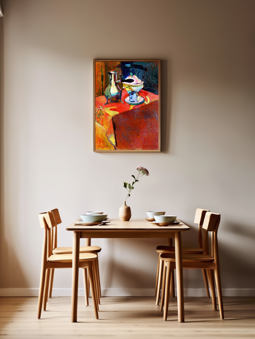 Henri Matisse – Crockery On A Table | Bold Modernist Still Life Art Print