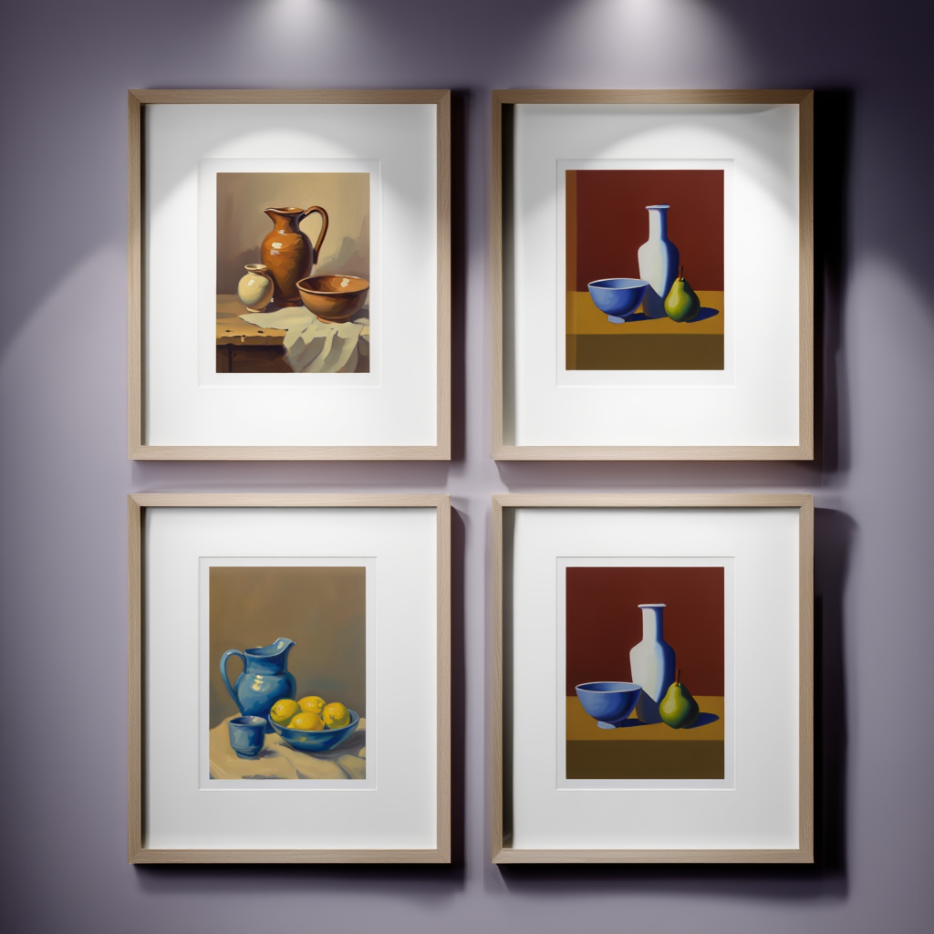 Lundstrøm Bauhaus-Inspired Still Life – 4 Prints Mix & Match