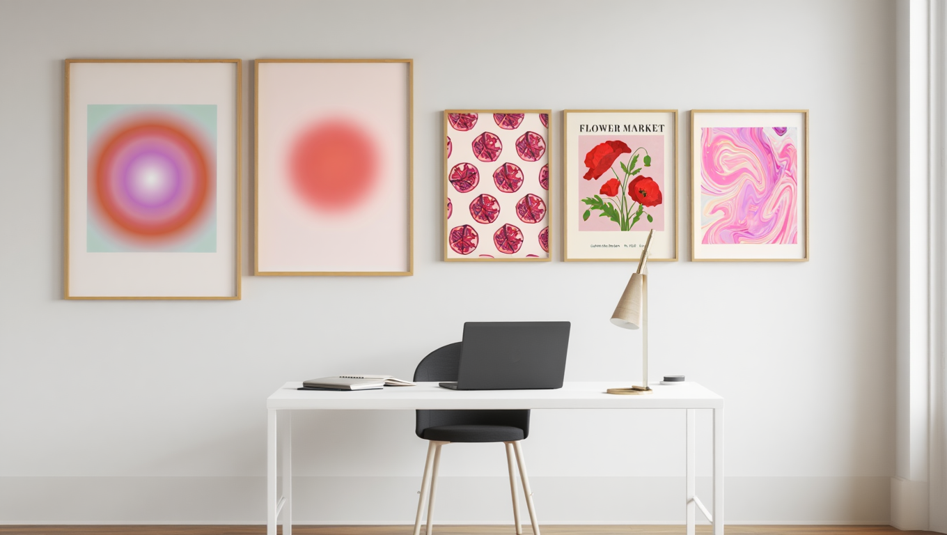 Dopamine Delights: 5 Joyful Wall Art Prints