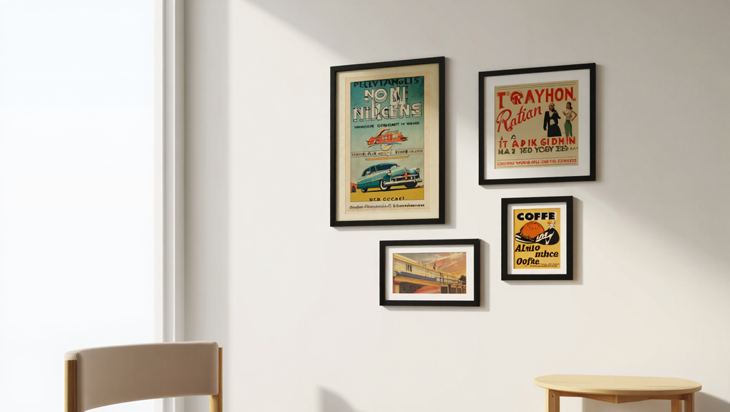 Vintage Reverie – 4-Piece Wall Art Set