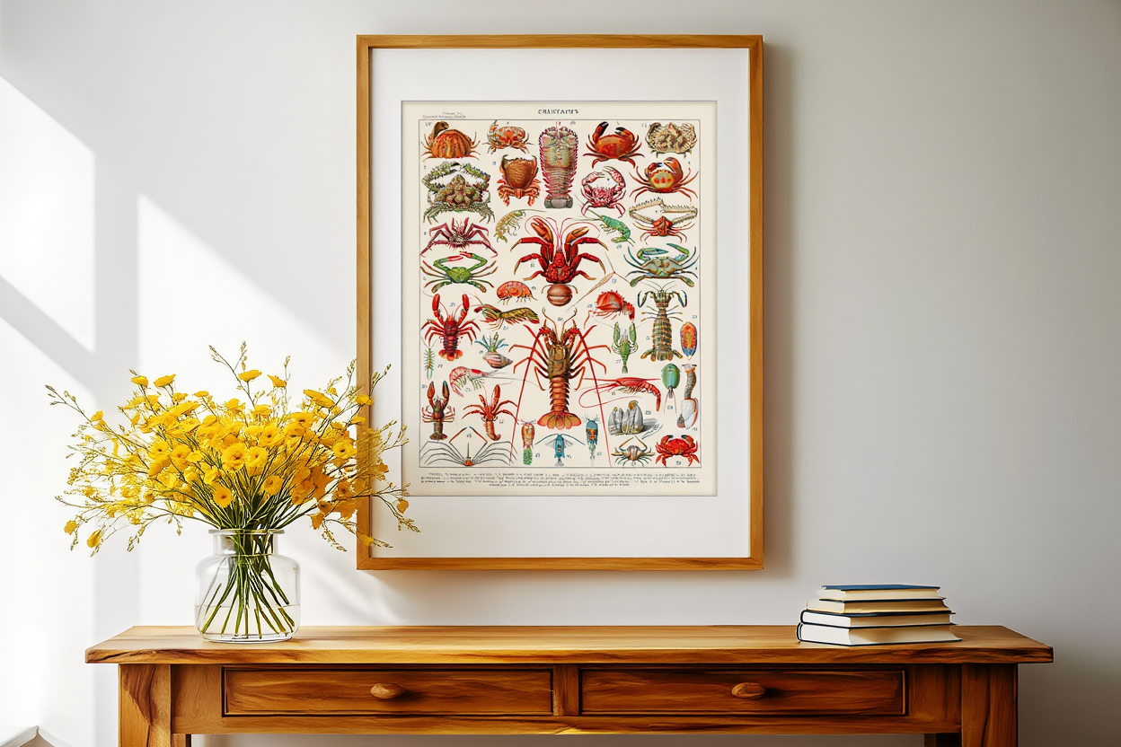 Adolphe Millot - Crustacés Poster