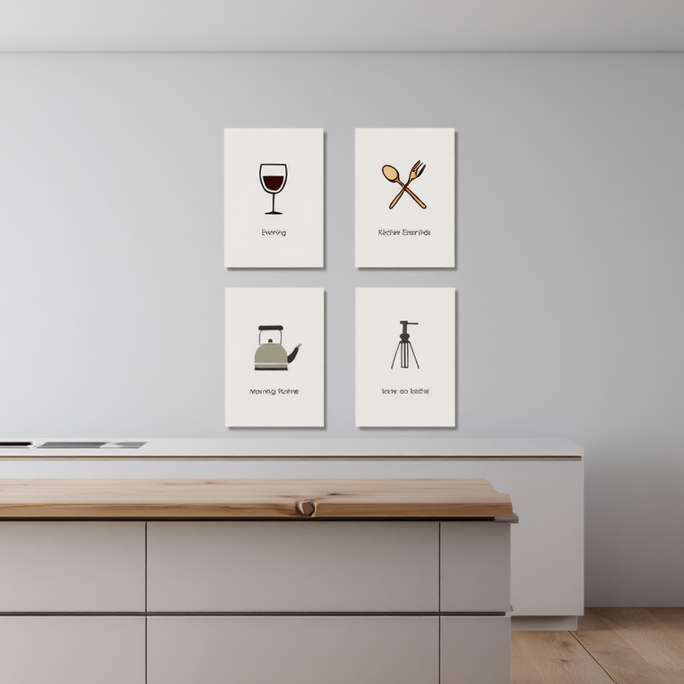 Minimalist Kitchen Dinner Collection – Set of 4