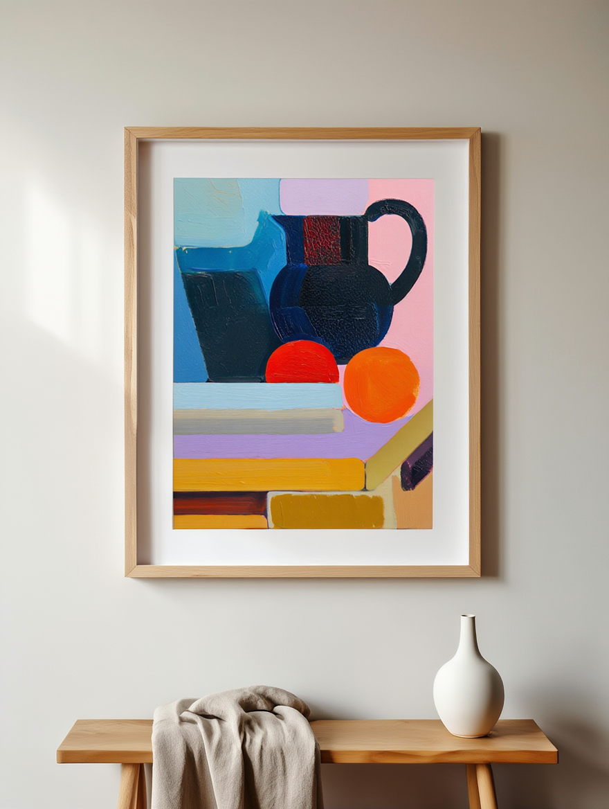 Vilhelm Lundstrøm – Arrangement with Two Oranges, ca. 1938 (Fine Art Poster)