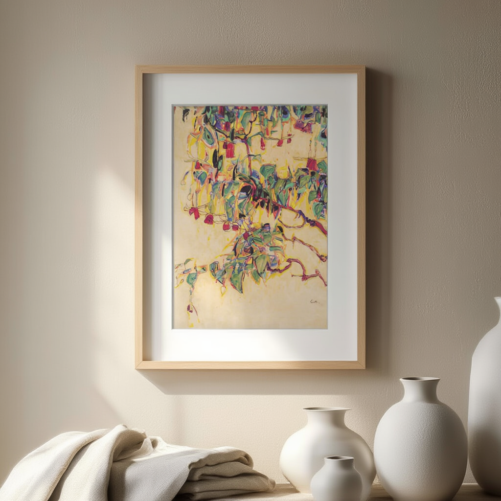 Sonnenbaum (1910) by Egon Schiele – Expressionist Art Print