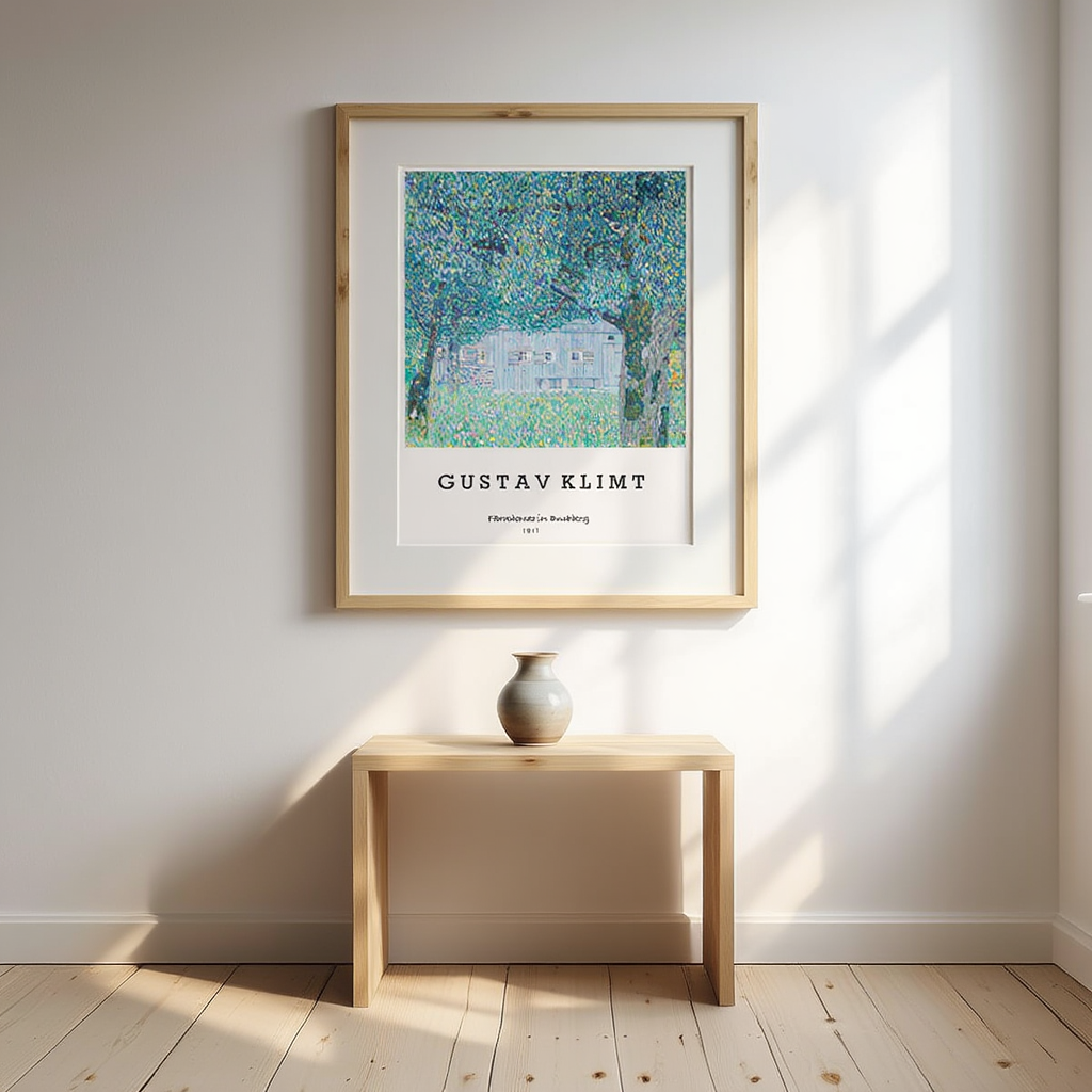 Gustav Klimt - Farmhouse in Buchberg Poster