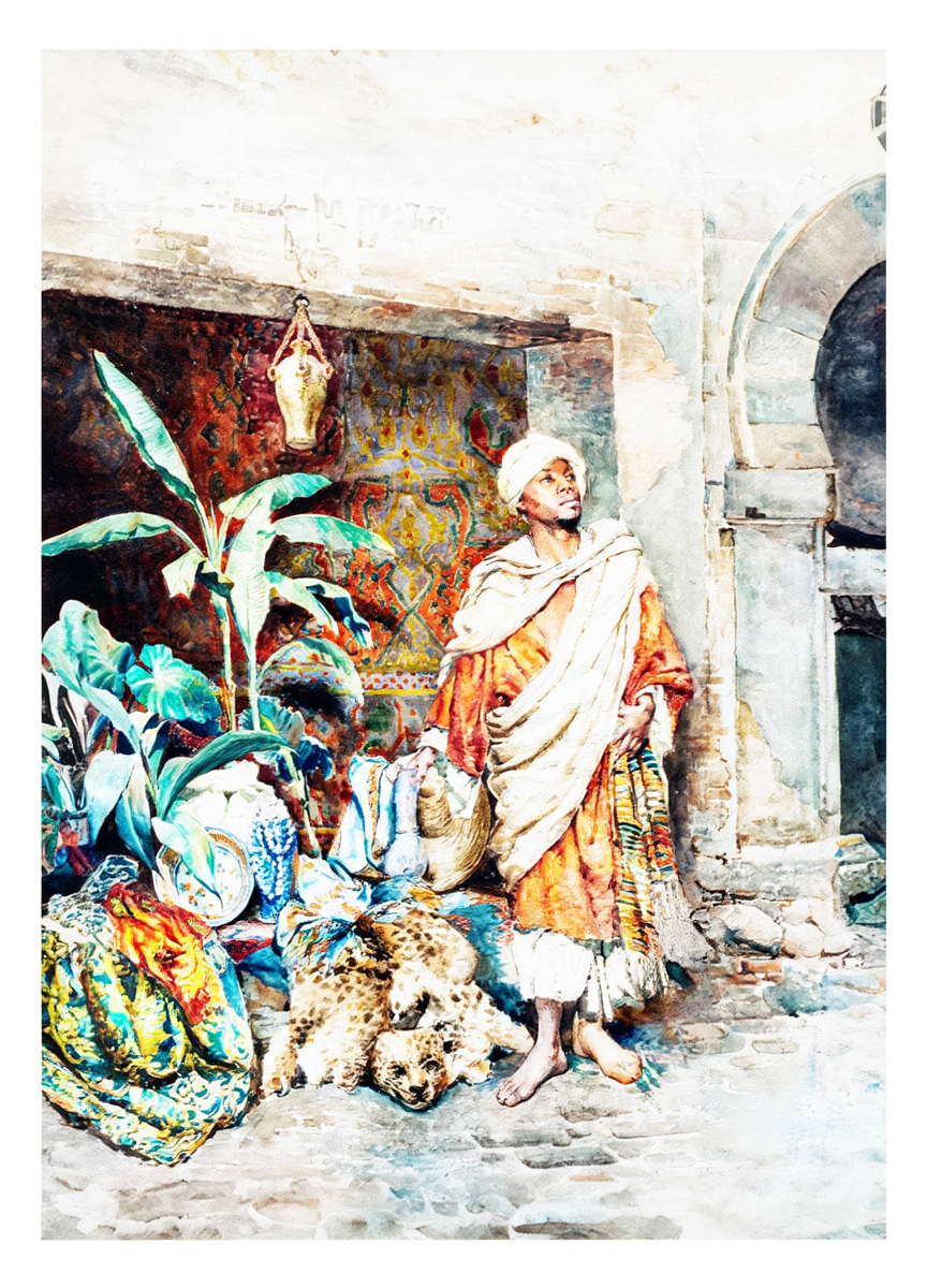 Figure of a Moor by Carlo Ascenzi (1882) – 19th-Century Figurative Art Print