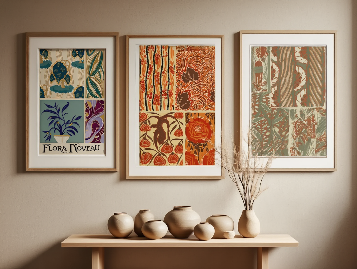 Émile-Allain Séguy – Ornamental Botanica Trio - 3 Prints Mix & Match