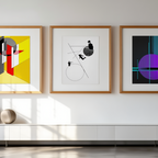 László Moholy-Nagy – 3 Modernist Prints | Abstract Geometric Art Collection - Hakyarts