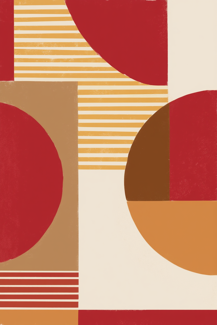 Vivid Geometry – Colorful Abstract Art Print