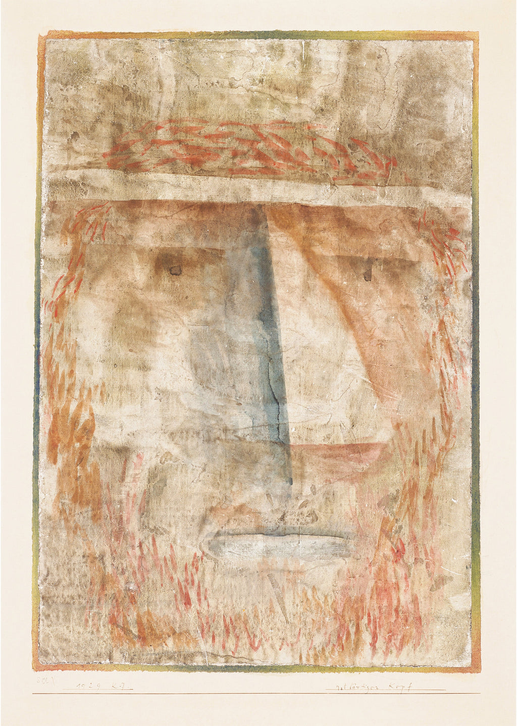 Paul Klee - Rotbärtiger Kopf