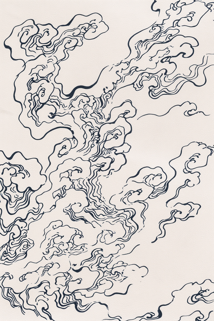 Clouds – Mori Yūzan Art Print