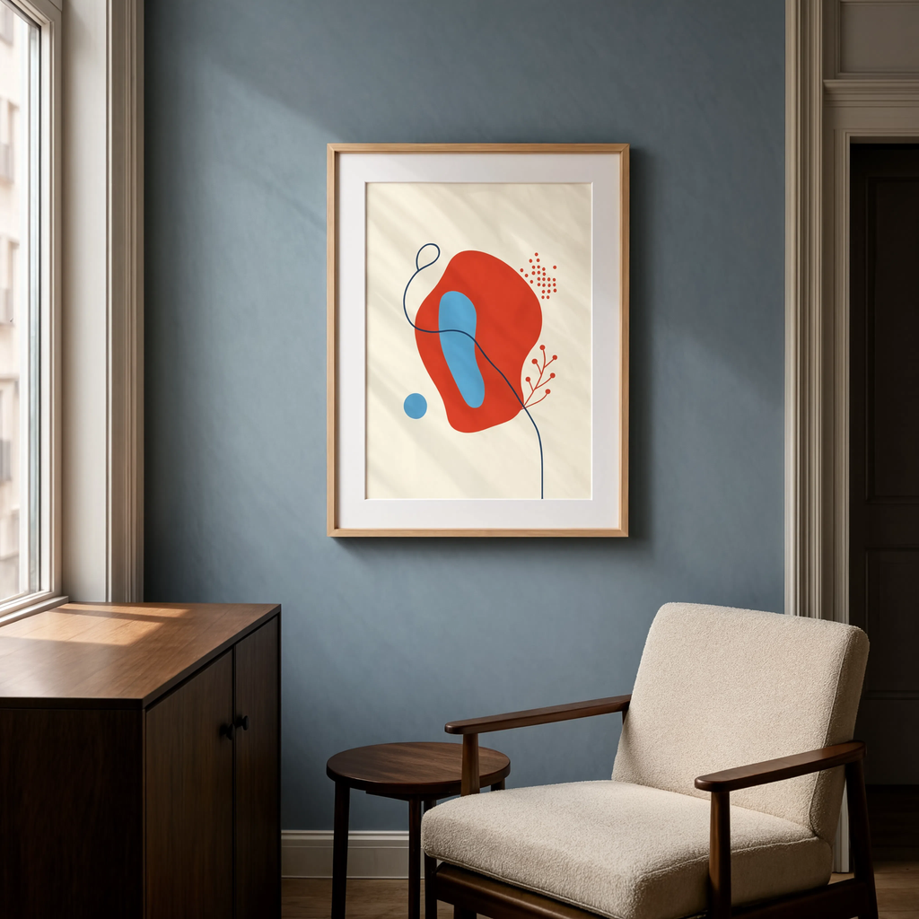 Primary Forms | Contemporary Abstract Wall Art Print