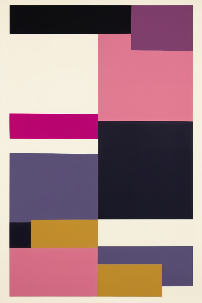 Set of 3 Colour Block Prints – Minimalist Modern Art