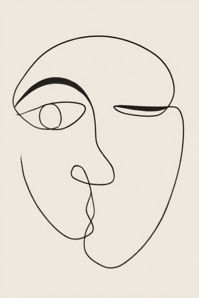 Abstract Minimalist Lines – Set of 4 Art Prints - Hakyarts