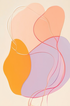 Vibrant Abstract Collection – Set of 6 Colorful Art Prints - Hakyarts