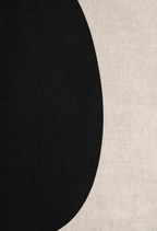 Monochrome Split Dark Beige Abstract Poster | Minimalist Contemporary Wall Art Print