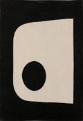 Monochrome Black Dot Abstract Poster | Minimalist Contemporary Wall Art Print