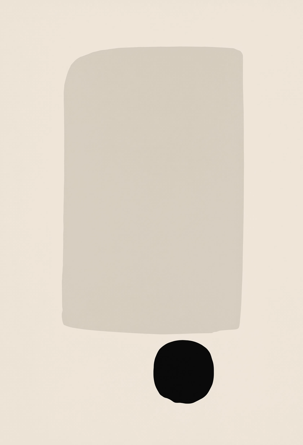Set of 3 Monochrome Shapes | Contemporary Black & White Wall Art Prints