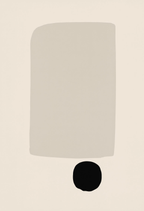 Set of 3 Monochrome Shapes | Contemporary Black & White Wall Art Prints