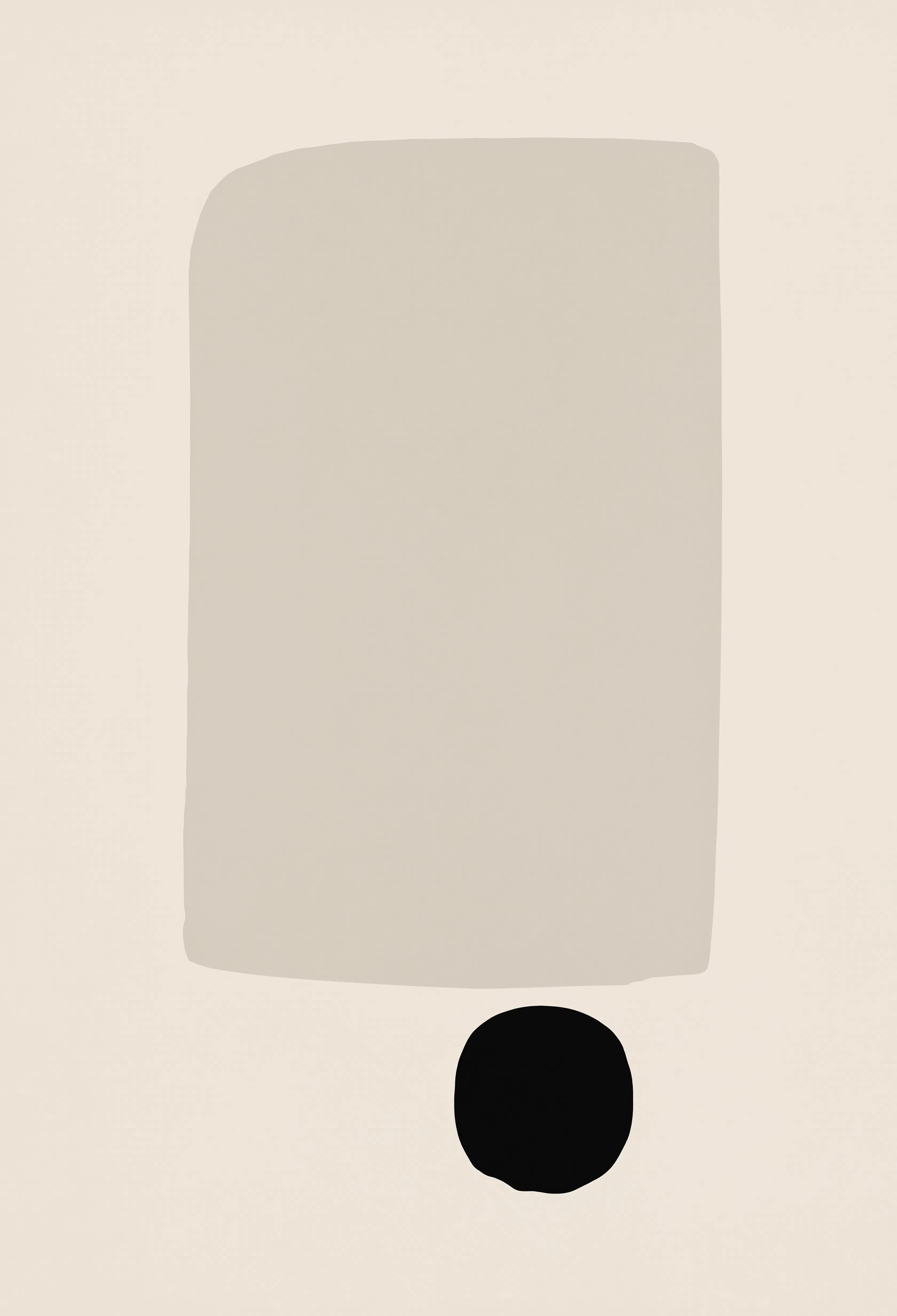 Set of 3 Monochrome Shapes | Contemporary Black & White Wall Art Prints
