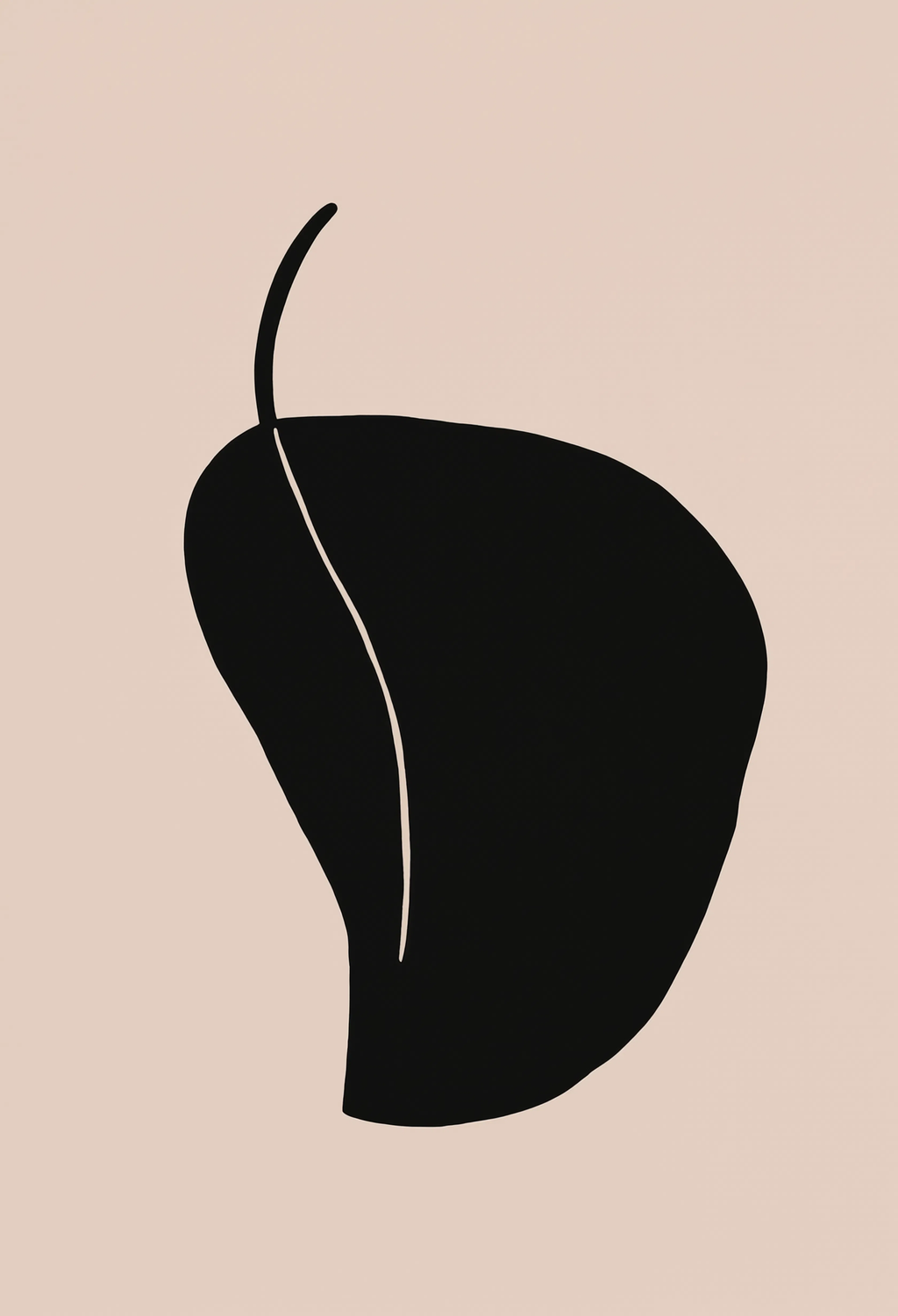 Set of 3 Monochrome Shapes | Contemporary Black & White Wall Art Prints