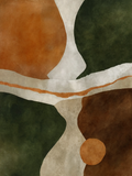 Abstract Autumnal Landscape Variation II | Contemporary Abstract Wall Art Print
