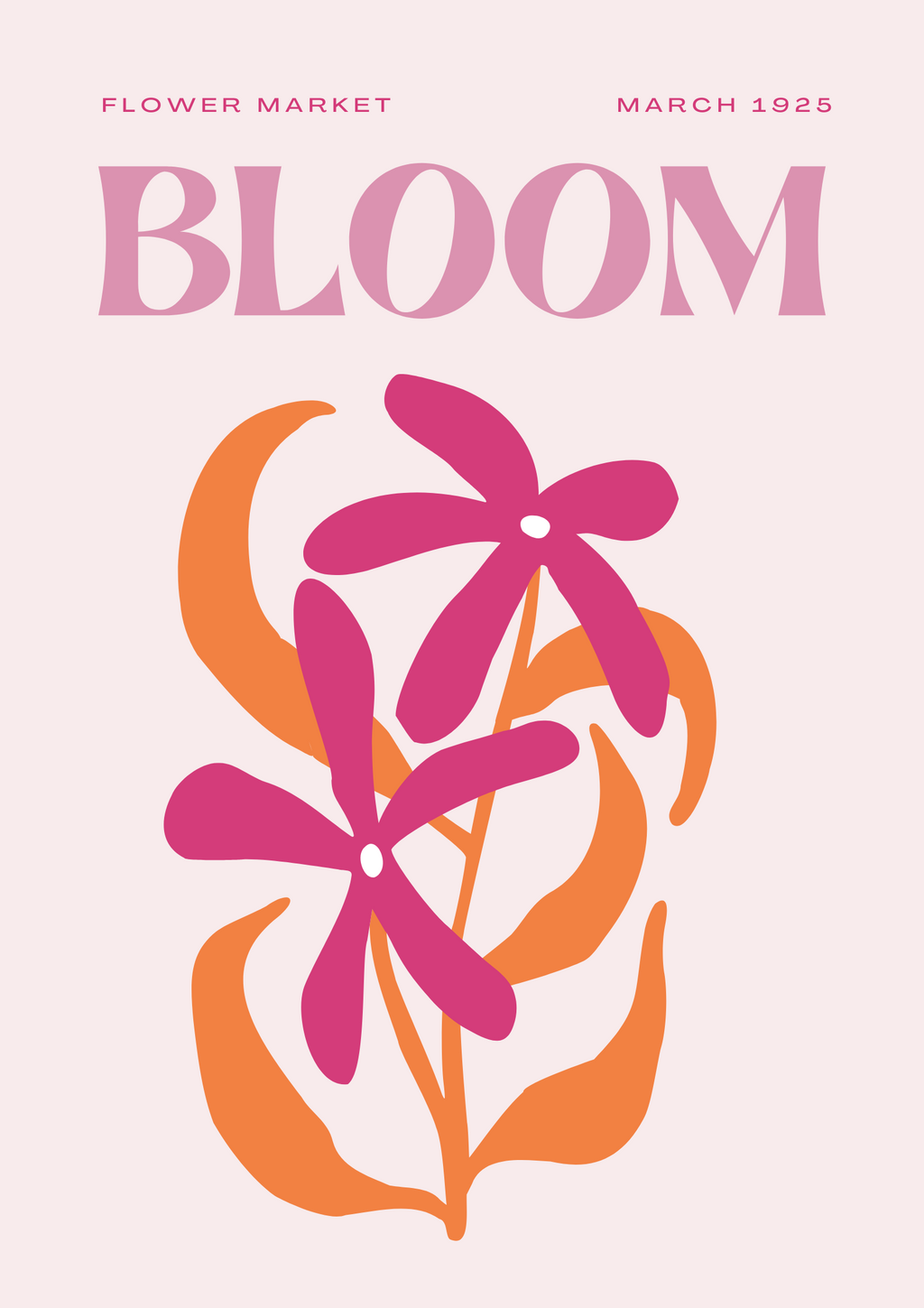Abstract Bloom Poster