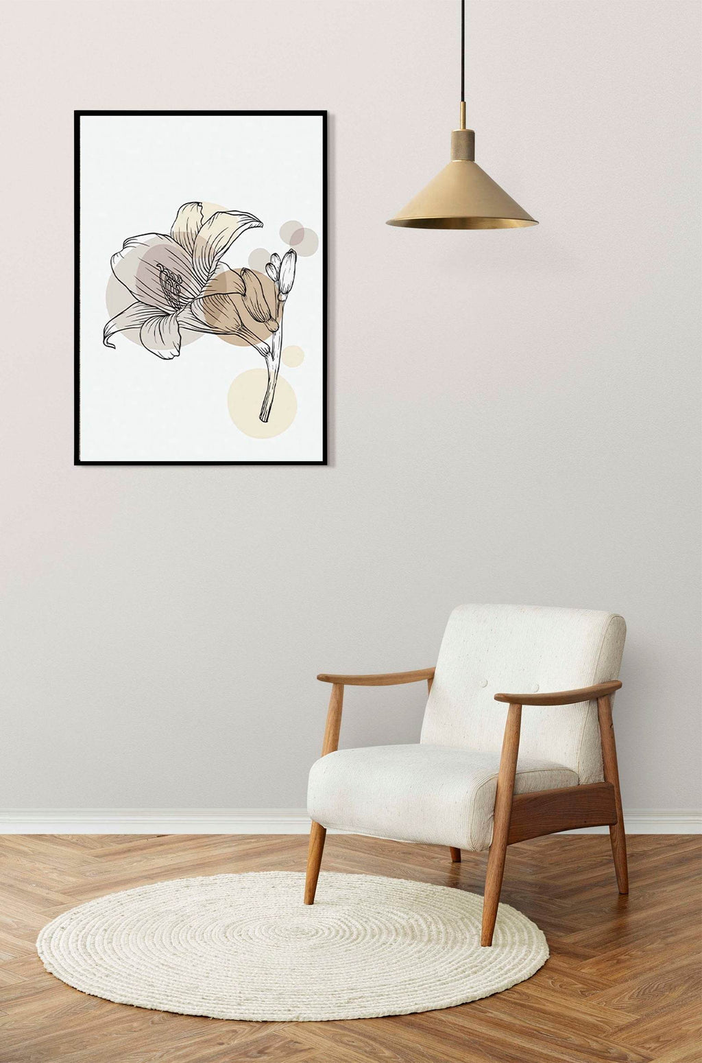Abstract Floral No 2 Poster - Hakyarts