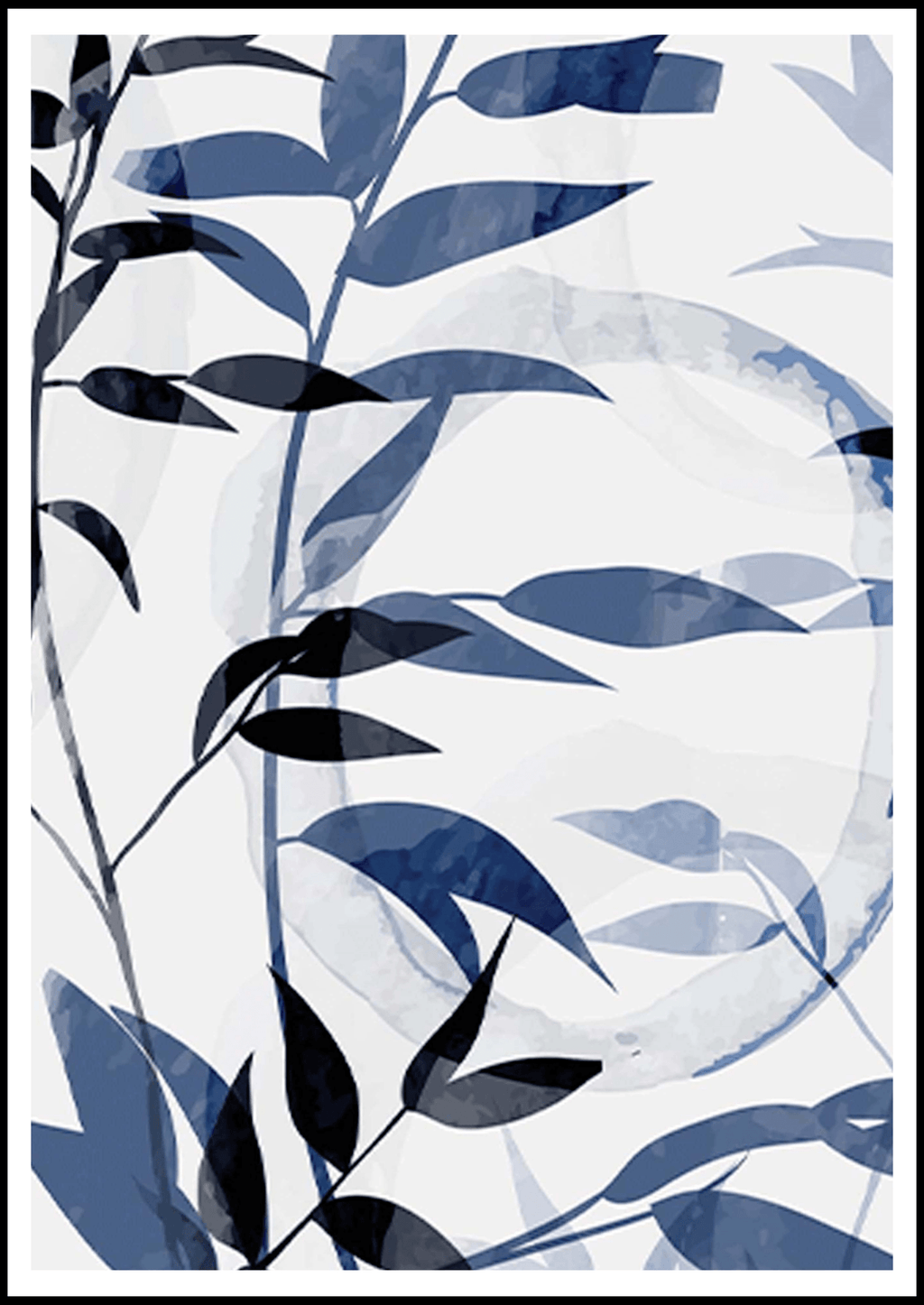 Abstract Floral Shapes No 1 Poster - Hakyarts