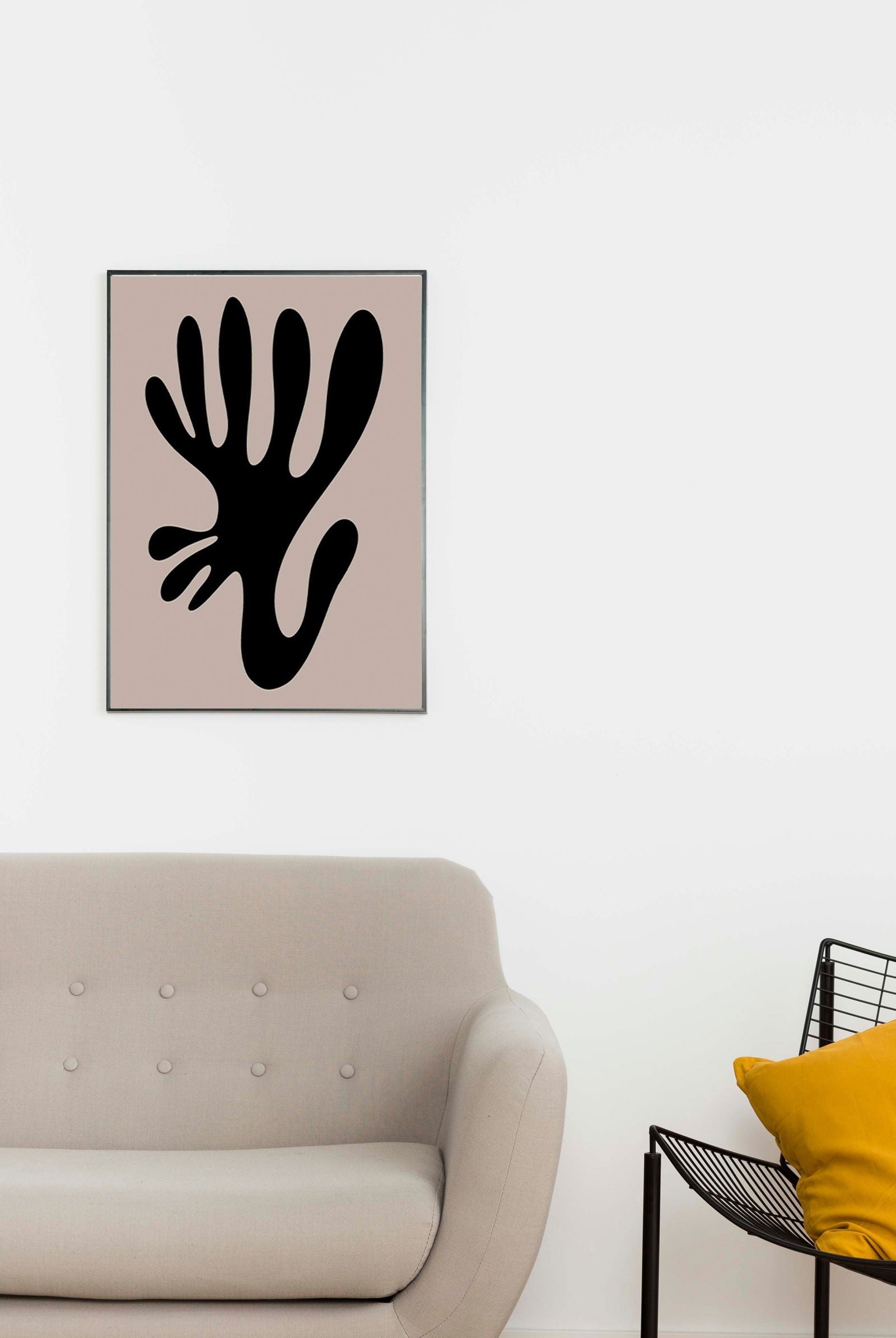 Abstract Matisse Inspired Cutout Poster
