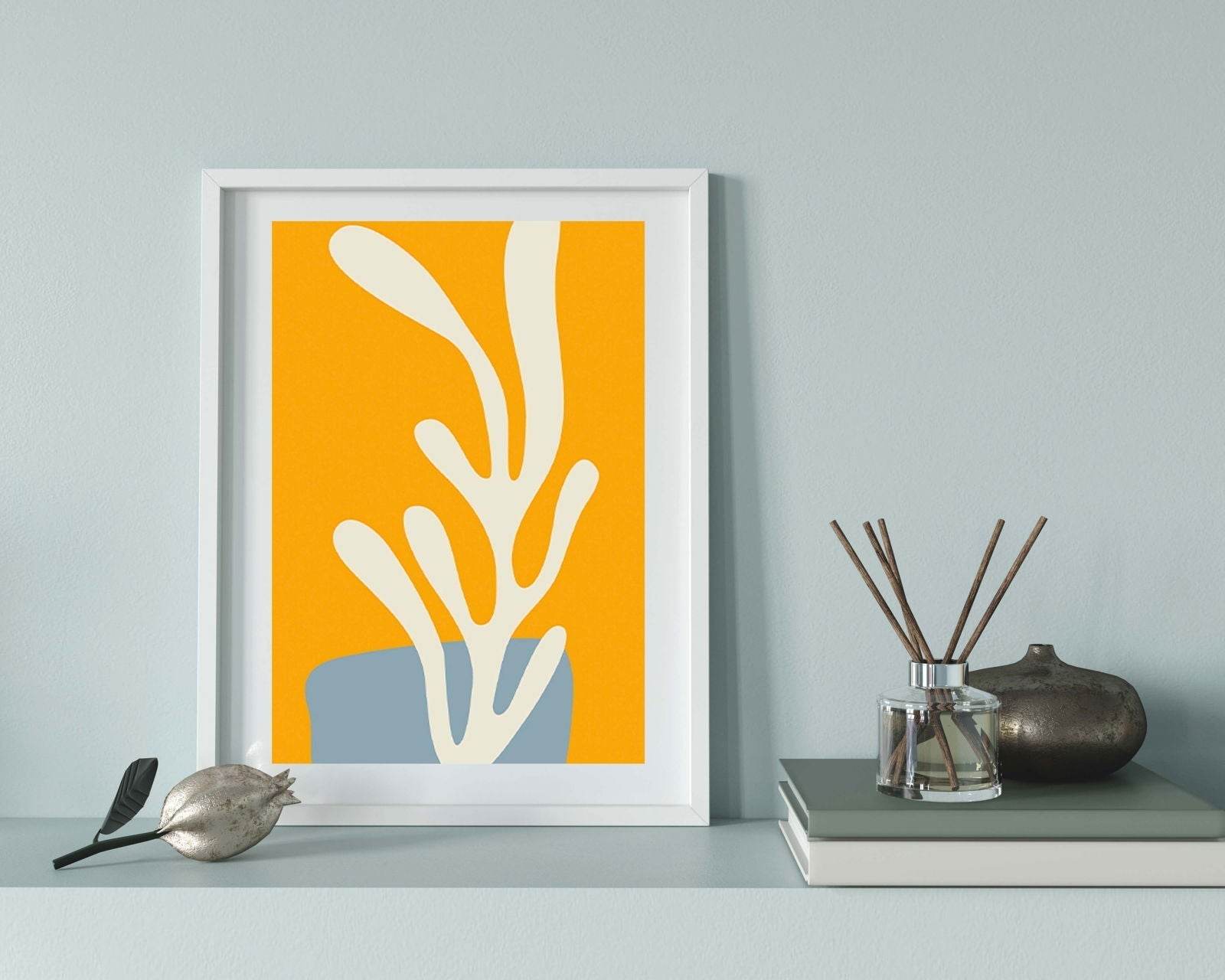 Abstract Orange Poster - Hakyarts