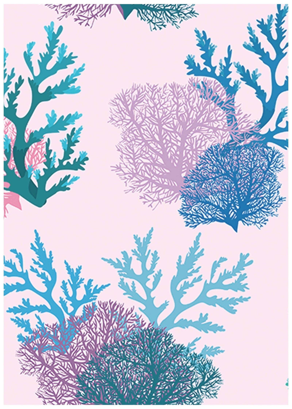 Abstract Purple Coral Reef Poster - Hakyarts