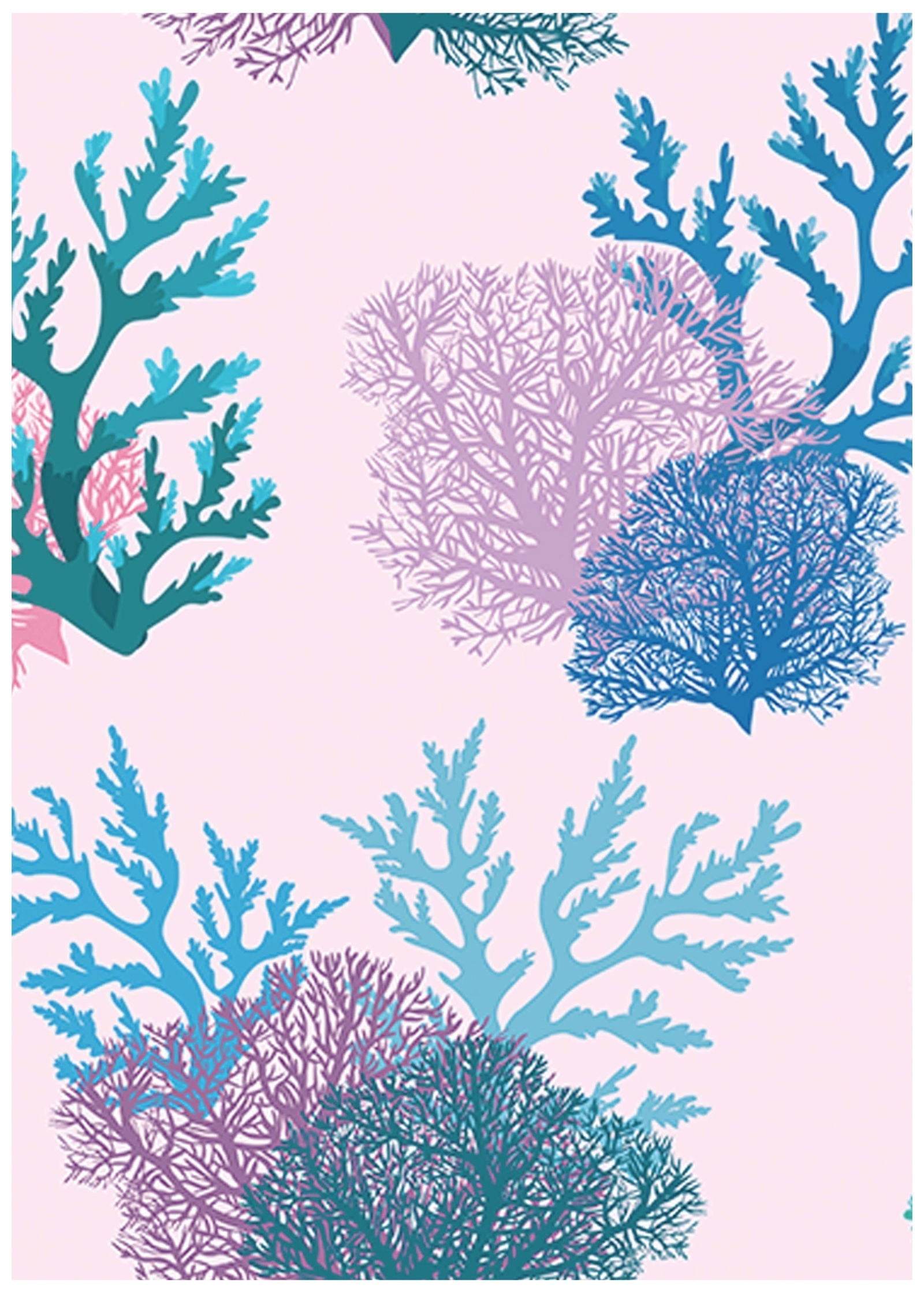Abstract Purple Coral Reef Poster - Hakyarts