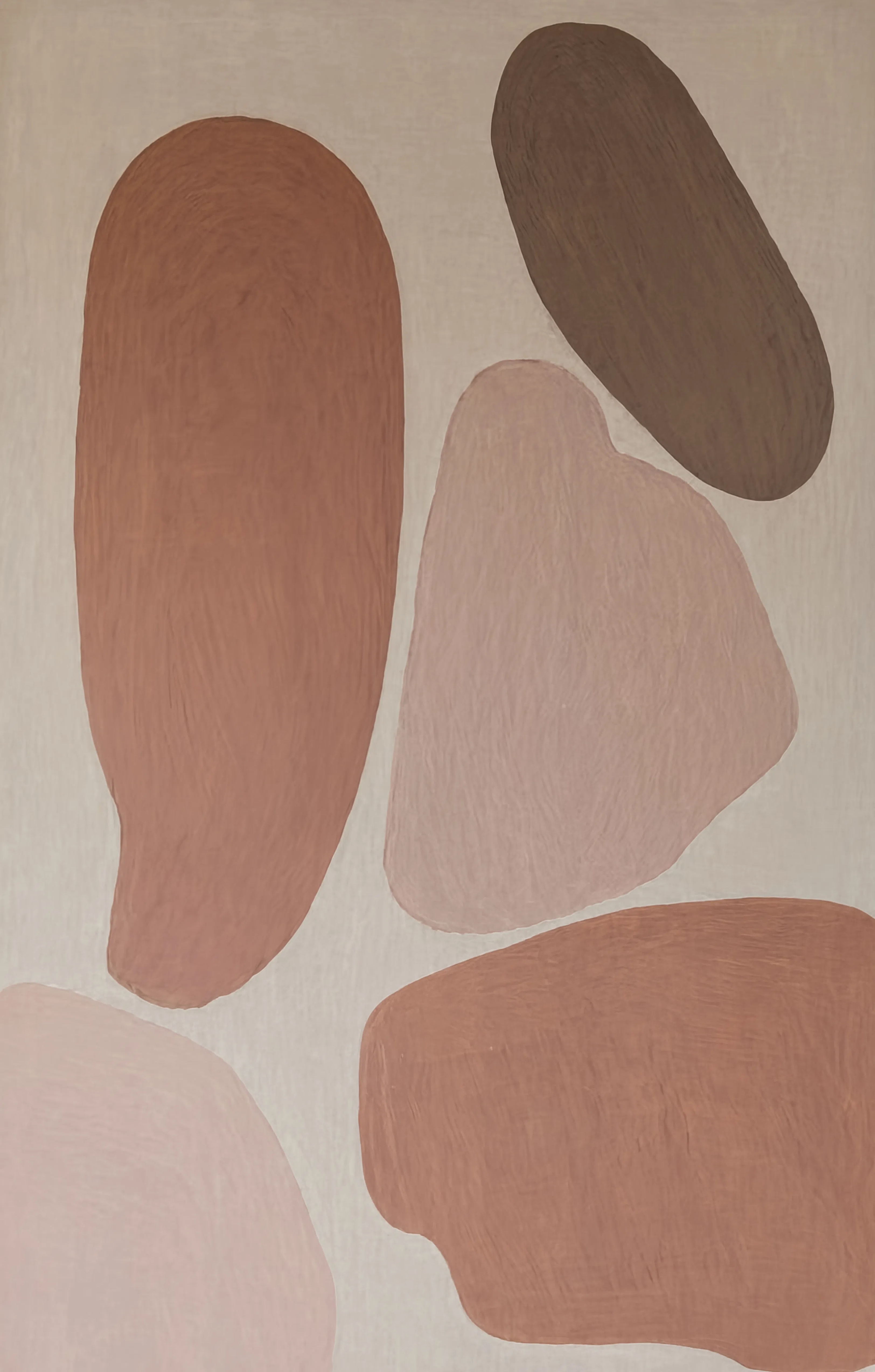Abstract Pastel Earthy Tones | Contemporary Abstract Wall Art Print