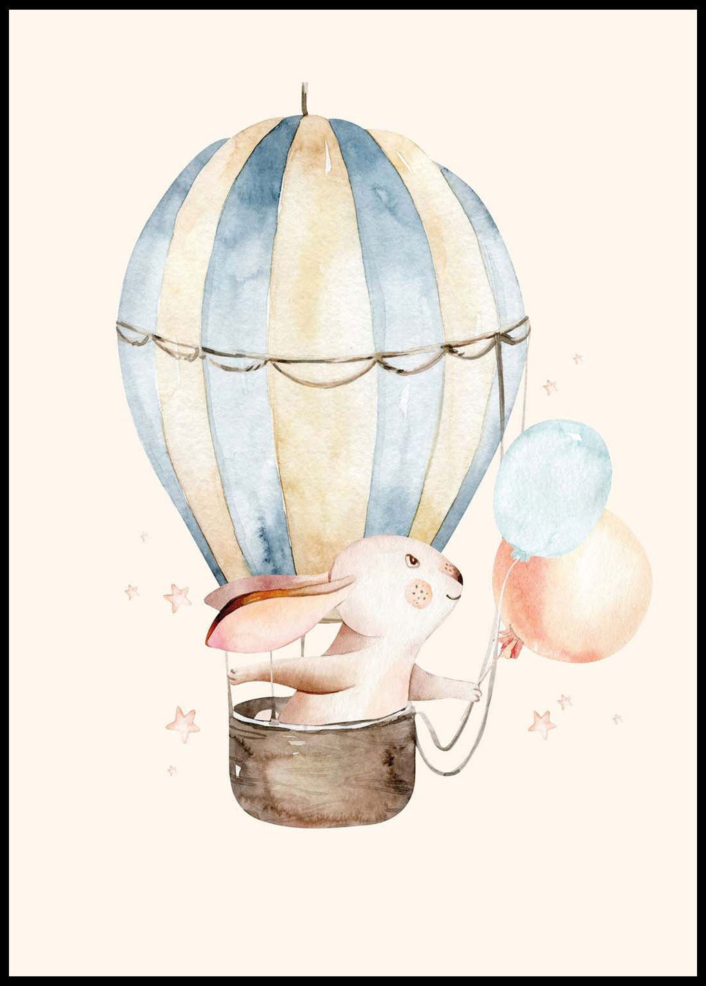 Adventurous Rabbit Poster